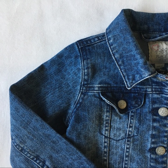 Jeans jacket size 4T 4 patriotic flag hearts coat - Picture 4 of 14